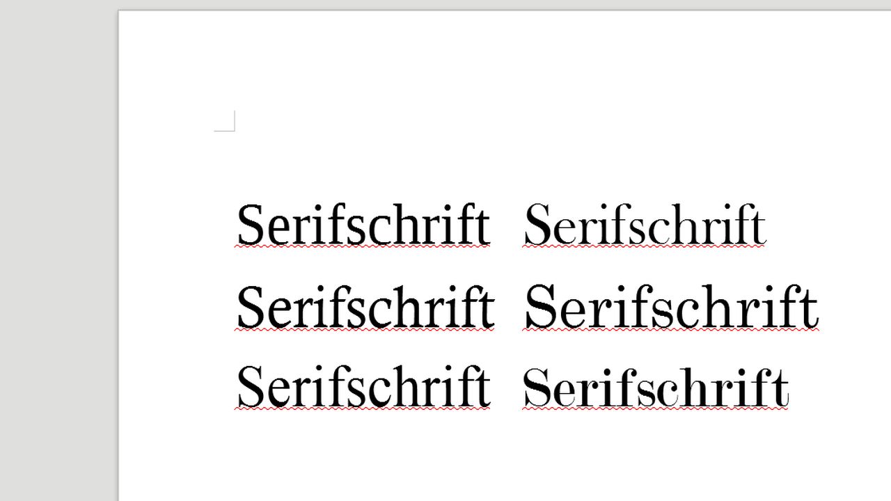 Serifschrift Serifschrift